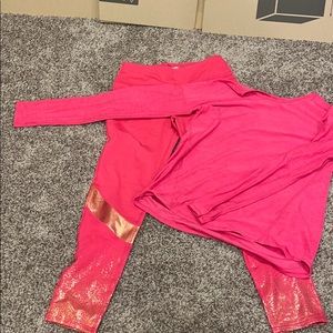 Avia pink and gold set